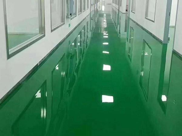 昆山華諾電子聚氨酯砂漿自流平打蠟完成